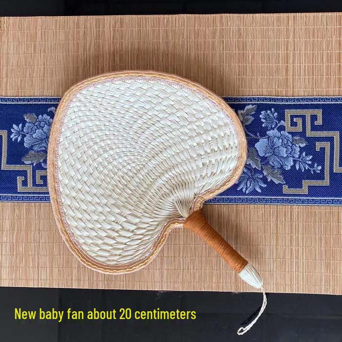 Коллекция летних вееров ручной работы: Дизайны из соломы, пальмовых листьев и подсолнухов для детей Daily Use Fan