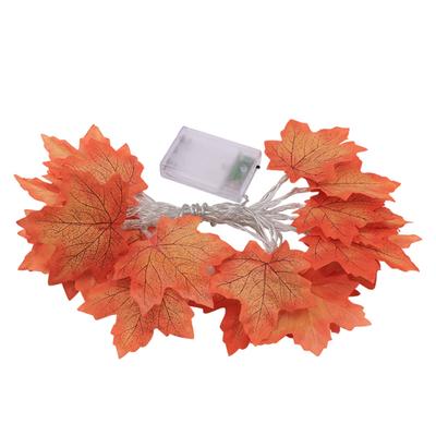 Herbstdeko 3M LED Herbst Ahornblätter Lichterkette Blattlampe Girlande Herbstblätter Deko Girlandenlichter Halloween Dekoration