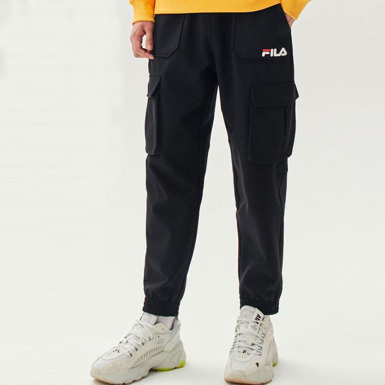 New FILA Cargo Pants Men's Black F51M148641FBK