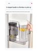 Large Capacity Flip-Top Plastic Water Jug for Refrigerator Door - Ideal for Juice, Tea, Cold Brew, and Ice-Drip.