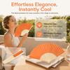 5PCS Paper Foldable Handheld Paper Fan Performance Decorative Hand Fan  Summer Outdoor Cooling