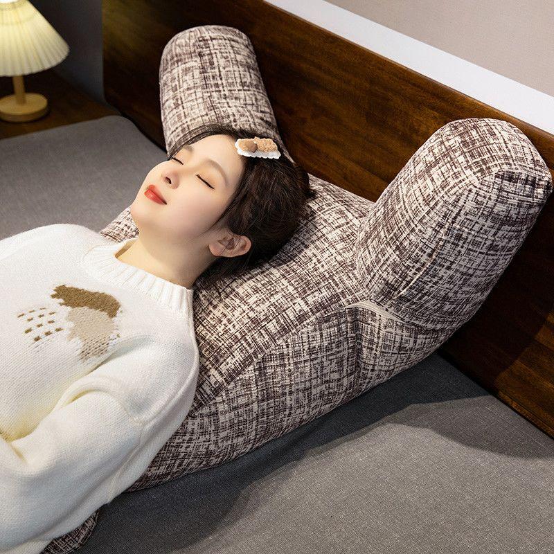 Nap Pillow Tatami Pillow Pregnant Women's Pillow for Waist Protection Sofa Soft Bag Large Backrest Headboard Cushion Office Dormitory Enlarged Pillow