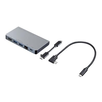 Sanwa Supply USB Docking Hub HDMI and LAN Type-C (with Ports) USB-3TCH15S2