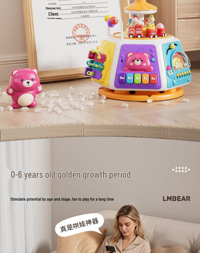 Early Education Treasure Box: Baby Toys for 0-3 Year Olds - Interactive Play Table & Intellectual Birthday Gift