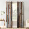Wooden Planks Multicolor Retro Blackout Curtains for Children Kids Home Decor Bedroom Living Room High Shading Window Curtains