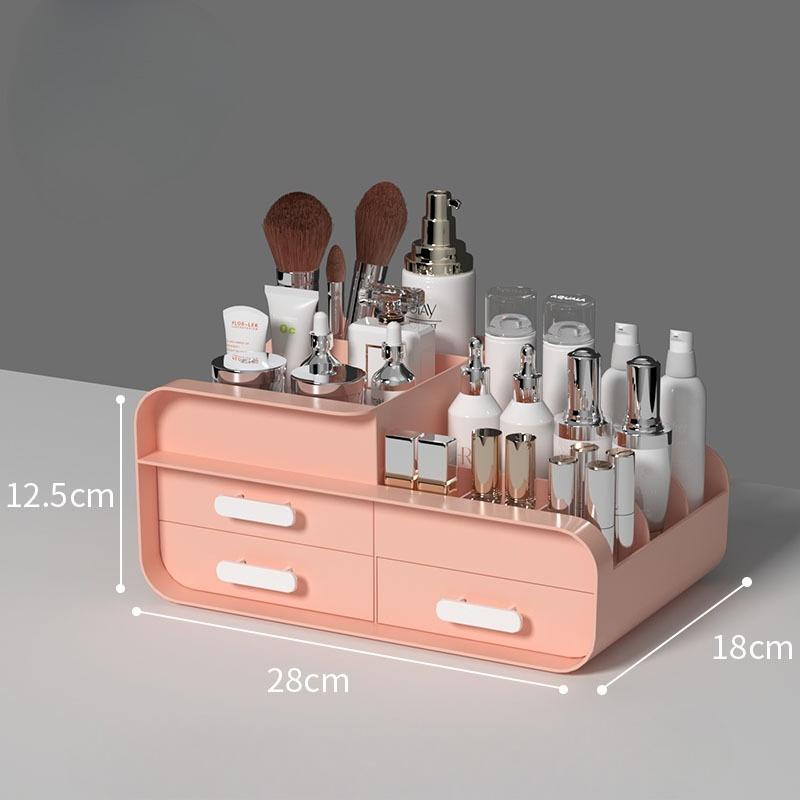 Large Capacity Drawer-type Cosmetics Organizer Rack Makeup Storage Box Dressing Table Powder Lipstick Dust-proof Storage Boxes