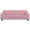 vidaXL Dog Bed Pink 90x53x30 Cm Velvet