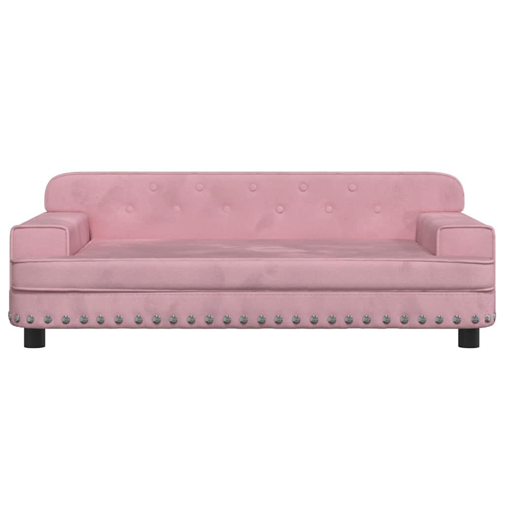 vidaXL Dog Bed Pink 90x53x30 Cm Velvet
