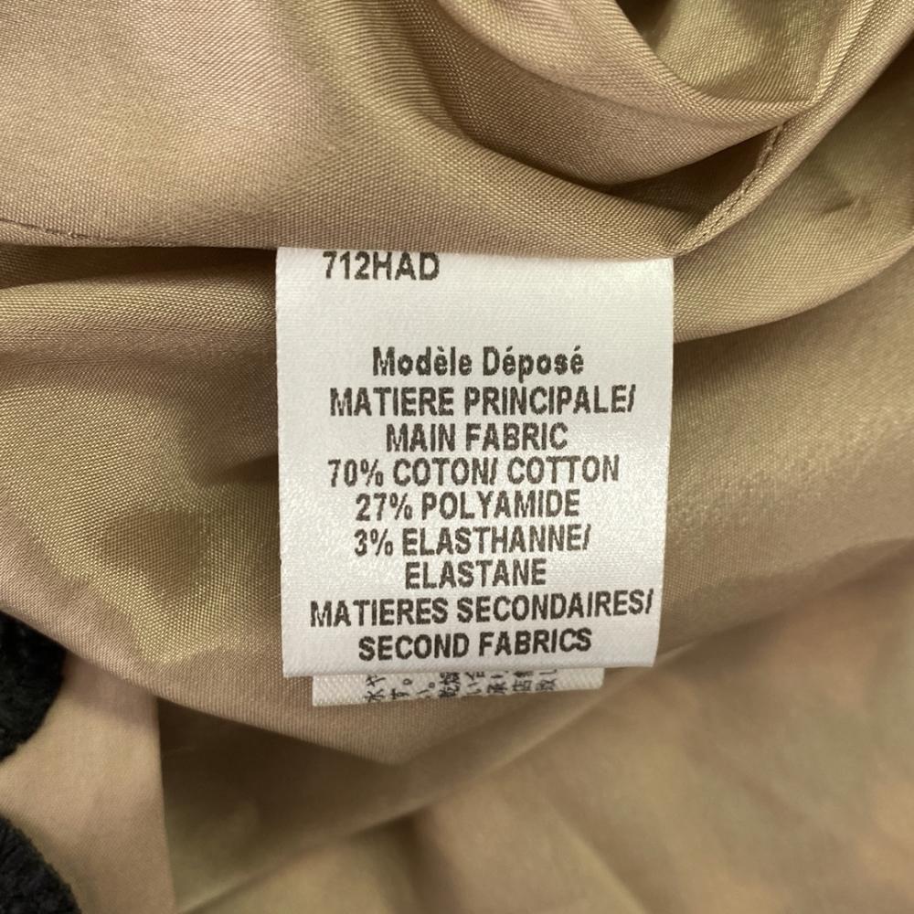 PAULE KA Dot embroidery Midi length flare skirt 36 Beige x black Side zip Women Used