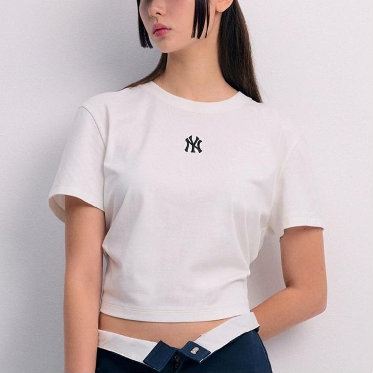 New MLB New York Yankees T Shirts Unisex Ivory 3FTSB0443-50IVS