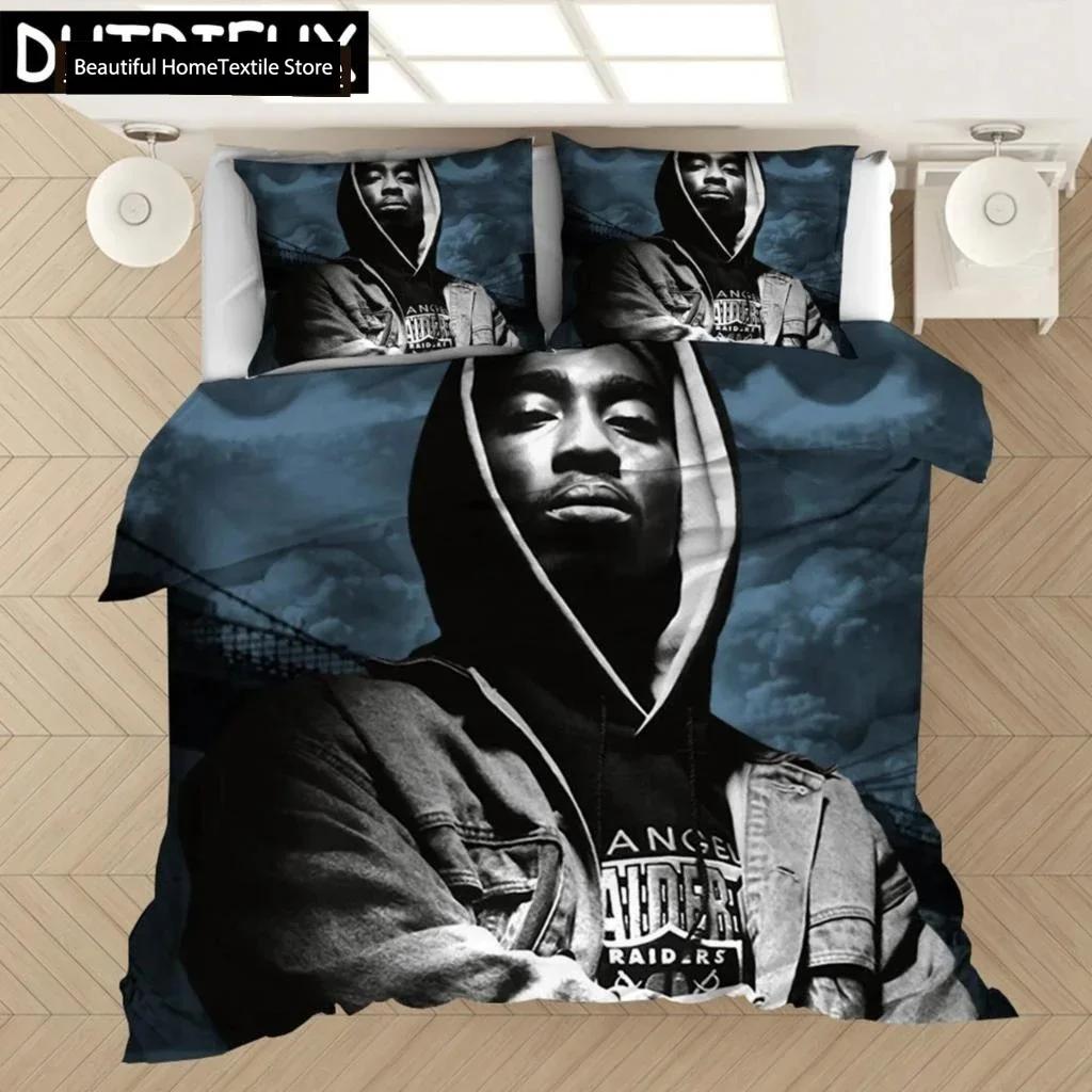Rapper Tupac 2Pac 3D NEW Duvet Cover Pillowcase Bedding Set Adult Boy Girl Bedroom Decoration Children Single Double Large