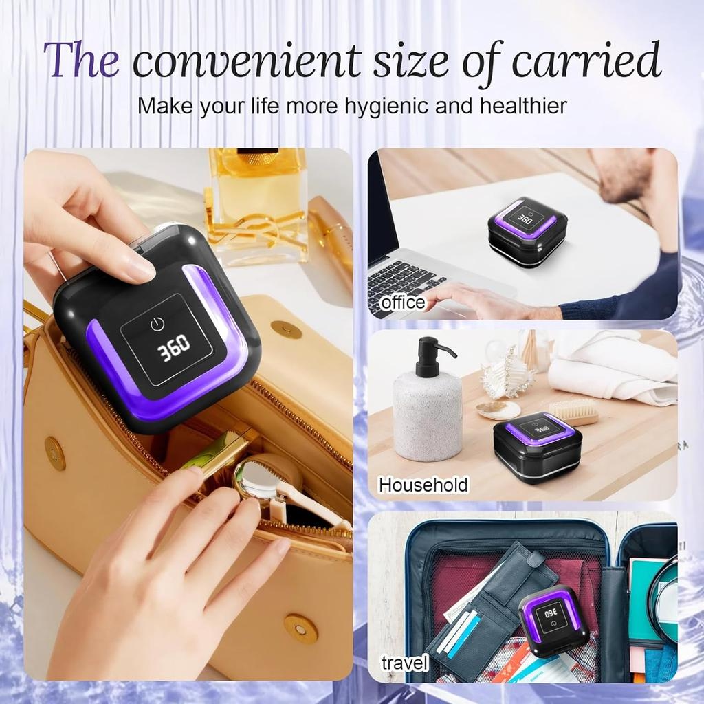 Ultrasonic Cleaning Device for Dentures, 42kHz UV Cleaner, 180 Ml Cleaning Device, Glasses, 2 Modes 180/360 Seconds for Dentures, Aligners