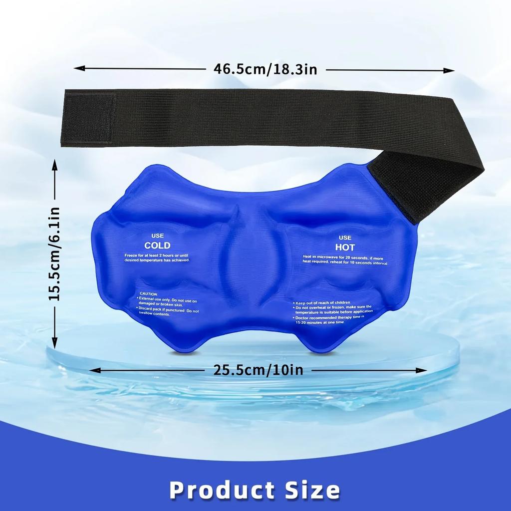 Ankle Ice Pack Wrap for Sprained, Ice Pack for Ankle Inuries Reusable, Cold Therapy for Ankles Swelling, Post Surgery Recovery
