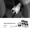 5ps Car Wheel Tyre Valve Protection Cover Alloy Dust Proof Cap For Lincoln Mondeo MKZ MKX Aviator Navigator Continental Corsair gyu7