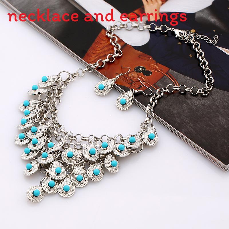 Ethnic Style Multi Layer Design Simulation Gemstone Decoration Women Necklace For Daily Use