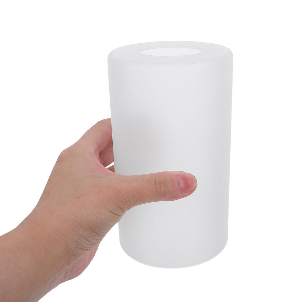 Explosion Proof Windproof Cylindrical Glass Lamp Shade E27 Compatible Replacement for Pendant Ceiling Table Desk Wall Sconces