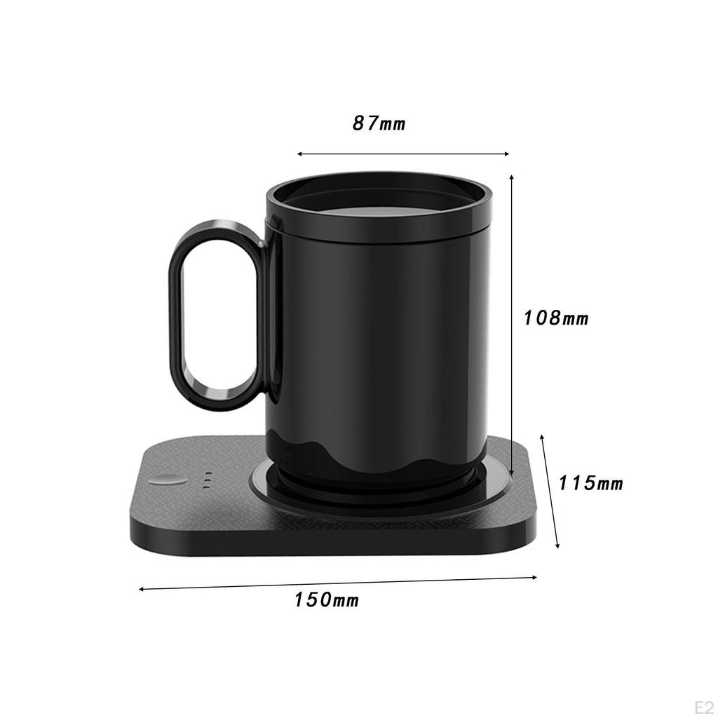 Warmer And Mug Set with Adjustable Temperature Control