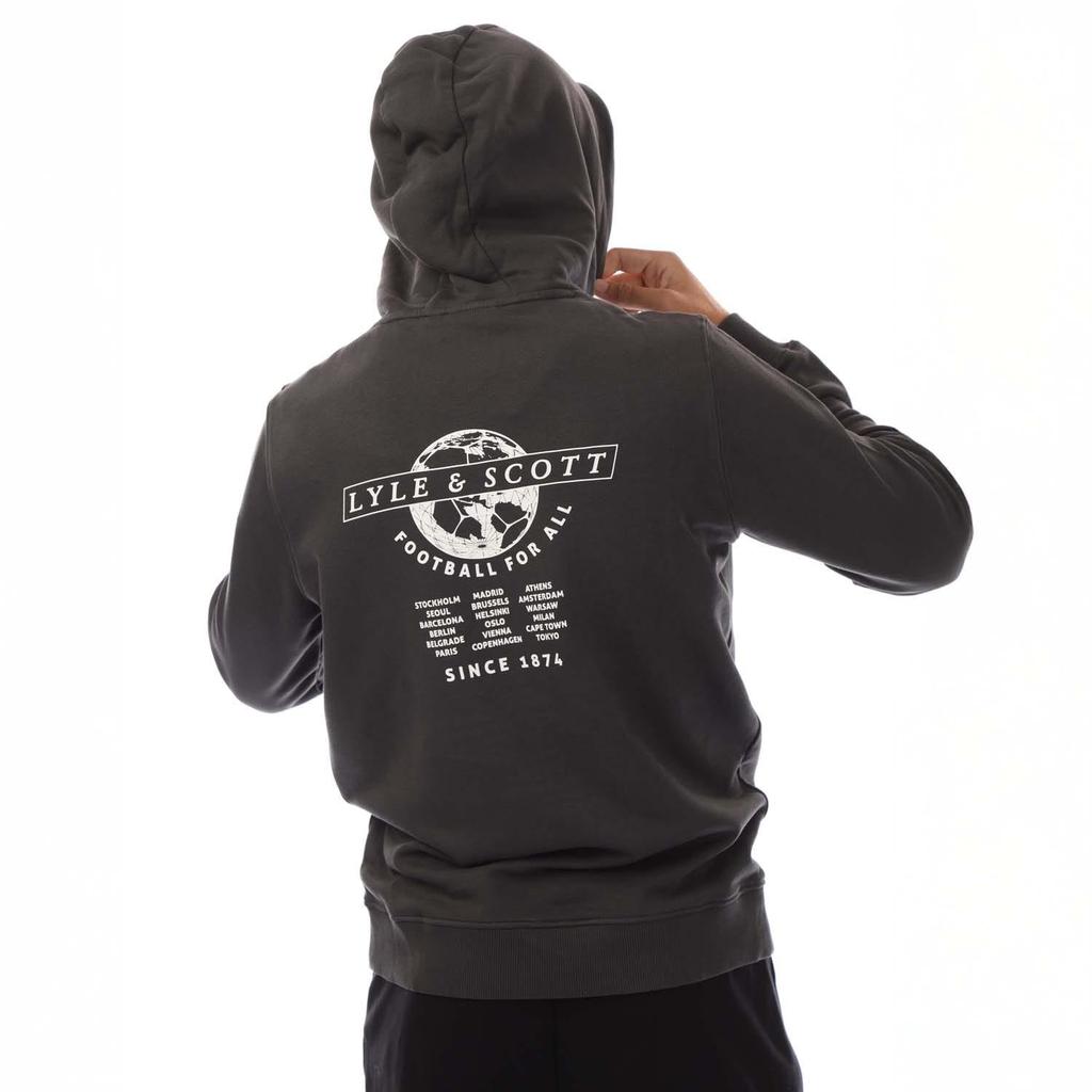 Lyle & Scott Mens Football World Hoodie