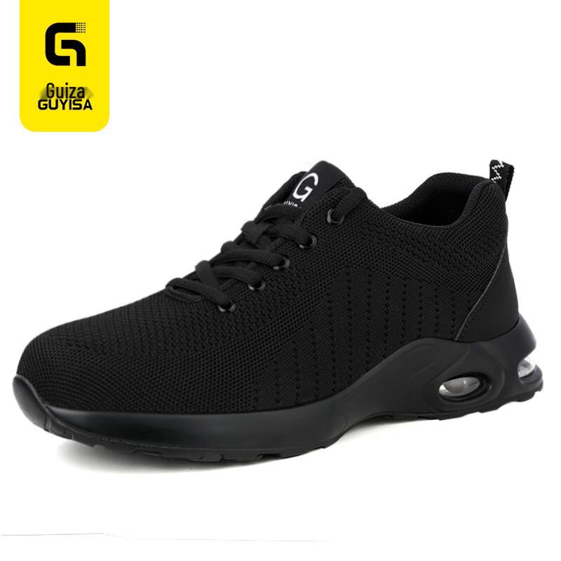 Gu Yisa Men s Lightweight Antistatic Steel Toe Safety Shoes 9192J EU 41