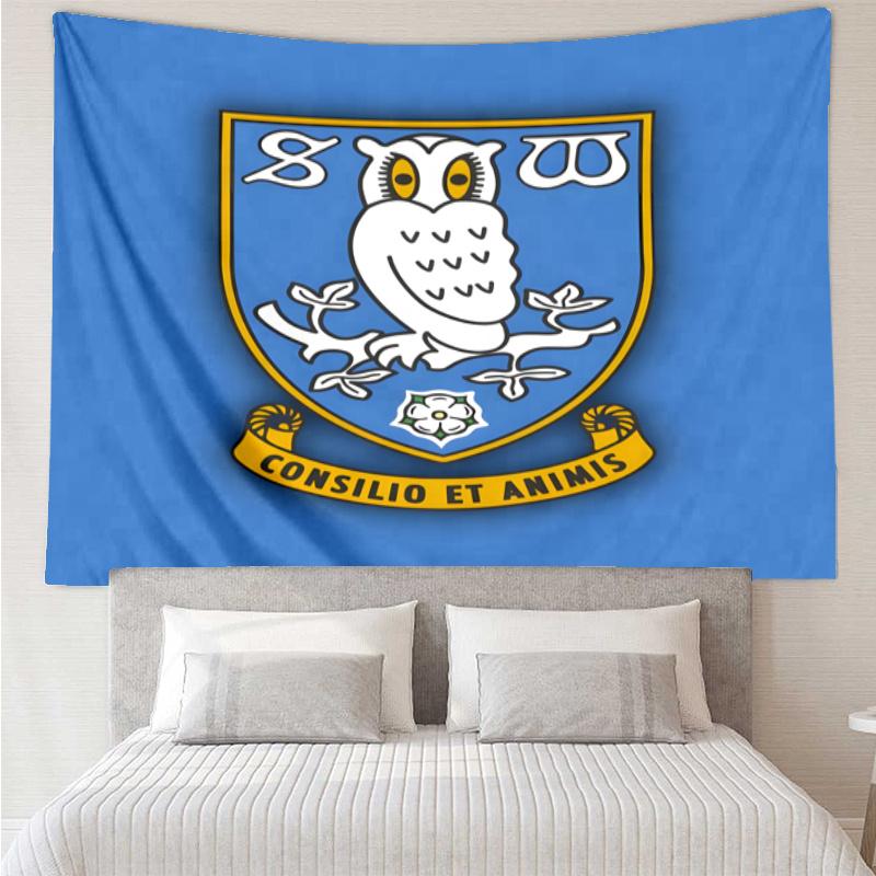 Sheffield Wednesday F.C. Tapestry, Wall Hanging Tapestry, Pattern Tapestry for Dorm Bedroom Living Room Wall Art Photography Backdrop