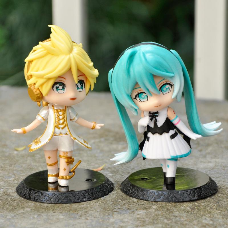 Multiple options Hatsune Miku Anime Action Figures Rin Len Kaito PVC Singer Model Ornament Toys For Kids Birthday Gift
