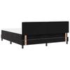LED Box Spring Bed with Mattress Black 180 x 200 cm Velvet