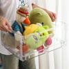 Yousheng Storage Basket with Cover Easy Assembly Foldable Design Stackable Toy Storage Box Visible Drawer Organizer