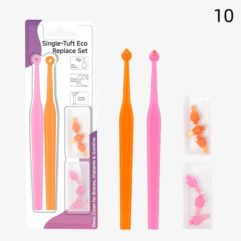 Interdental Brush Single-Beam Soft Teeth With Replacement Head Cleaning Toothbrush Oral Care Tool Small Head Soft Hair Implant