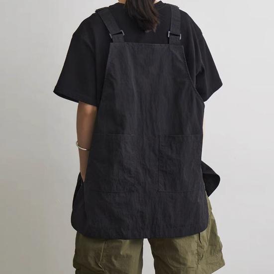 Waterproof Kitchen Apron Unisex Vest Style Apron Household Kitchen Workwear for Cooking Painting Coffee Shop