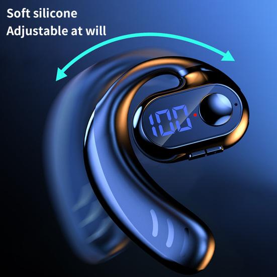 Practical Single Ear Earphone Air Conduction Quick Connect Call