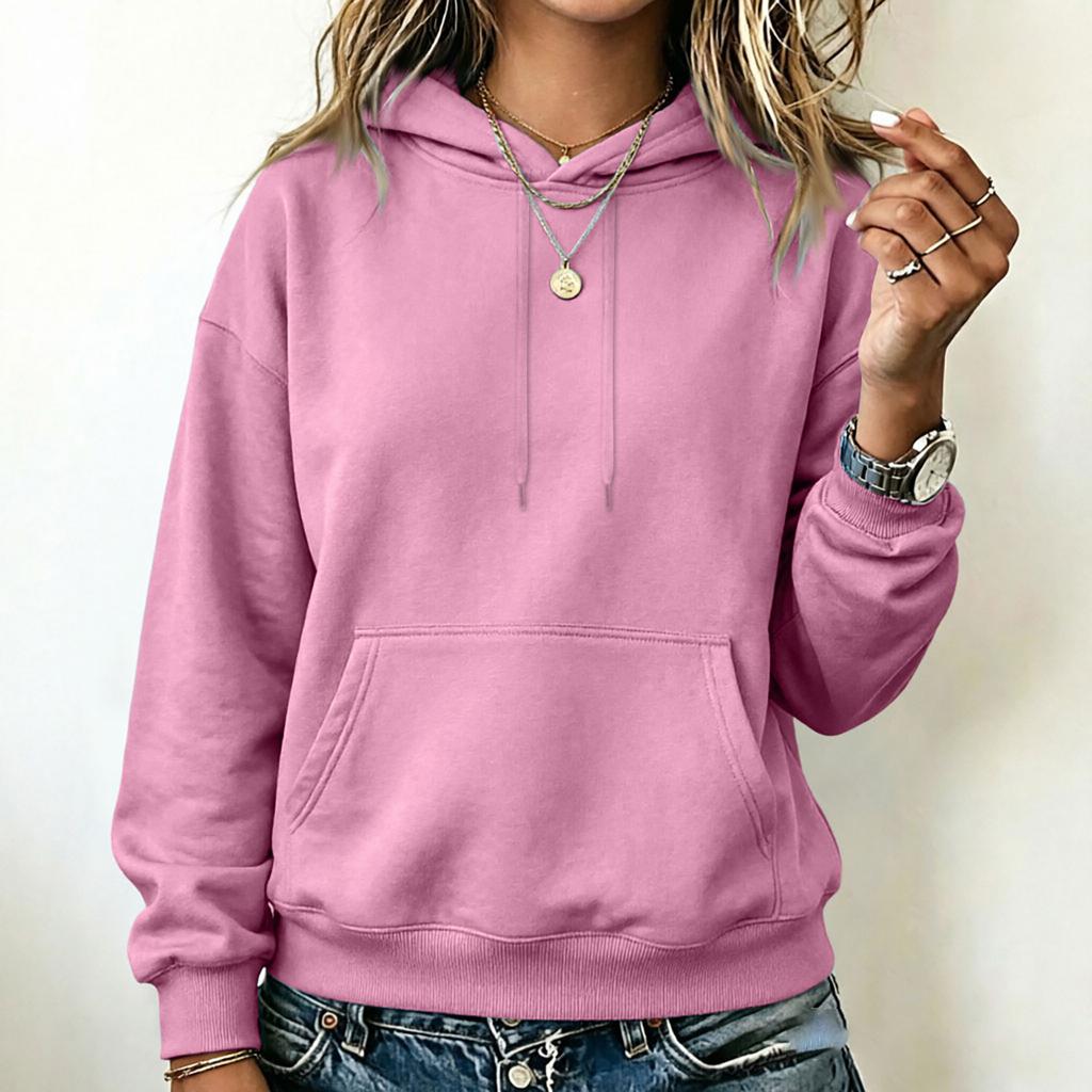 Women's Casual Hoodie with Pockets Loose Fit Pullover Top