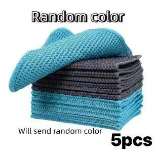 40x40cm Clean Wipe Auto Detailing Waffle Weave Wash Towel Glass Cleaning Water Drying Microfiber Window for Kitchen Bath Home