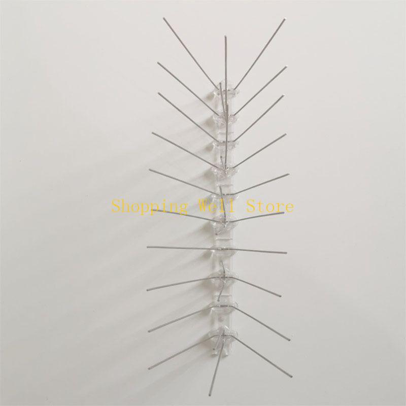 

KX4B 2 Sets Stainless Steel Bird Spikes Anti for Pigeon Fenc світло-жовтого кольору