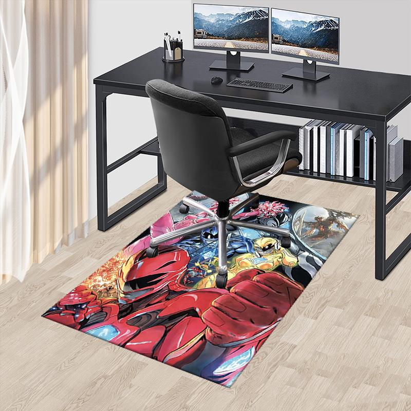 

1pc Power Rangers Anime Cartoon Design Office Chair Mat Non-Slip Carpet for Home Decor, Living Room, Bedroom, Game Room - Perfect Gift for Fans.T017 60cm by 90cm