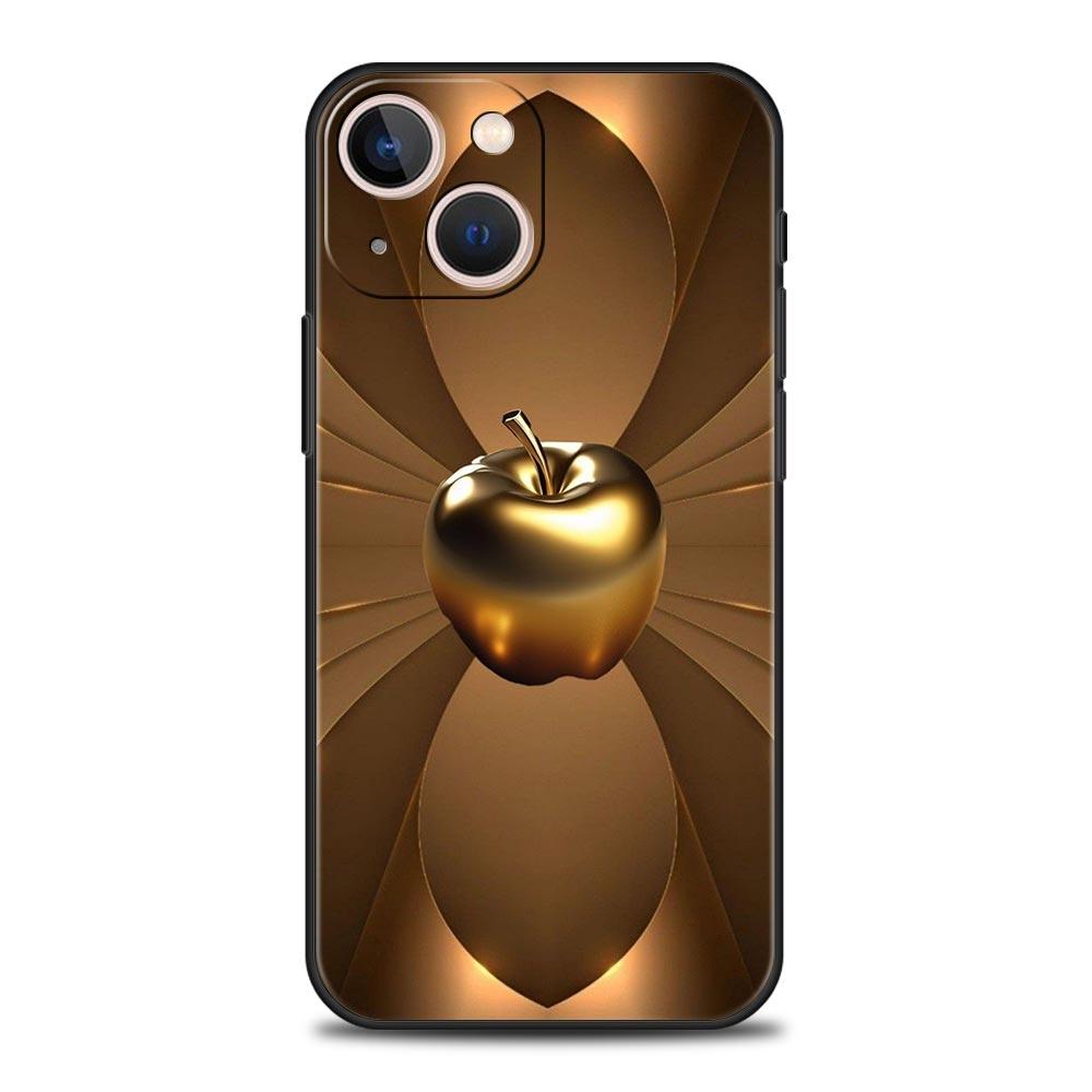 Happy Black Apple Phone Case Cover for iPhone 17 16 15 14 13 12 Pro Max 11 Pro Max 17 AIR Plus Shockproof Soft TPU Shell Fundas