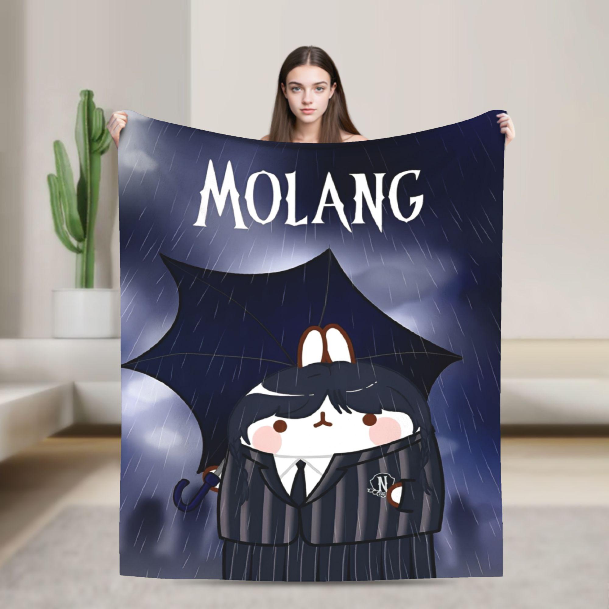

Molang Funny Cartoon Merch Blanket Ultra Soft Throw Blankets for Bed 50x60 Inches Multiple Sizes Bedspread 30x40in