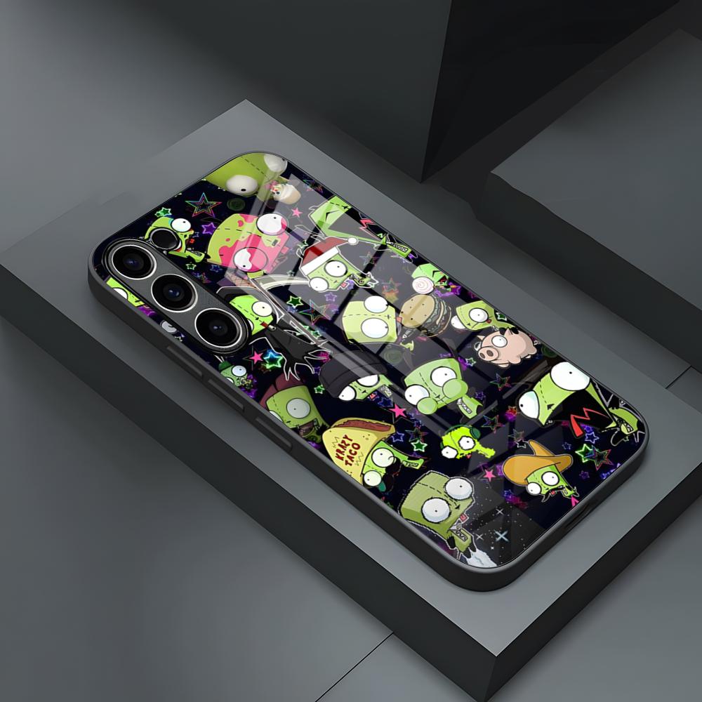 Invader Zim Phone Case For S23 Samsung S26 S24 S25 Ultra S22 S20 Fe S21 Plus A54 A34 A53 A16 Glass Cover