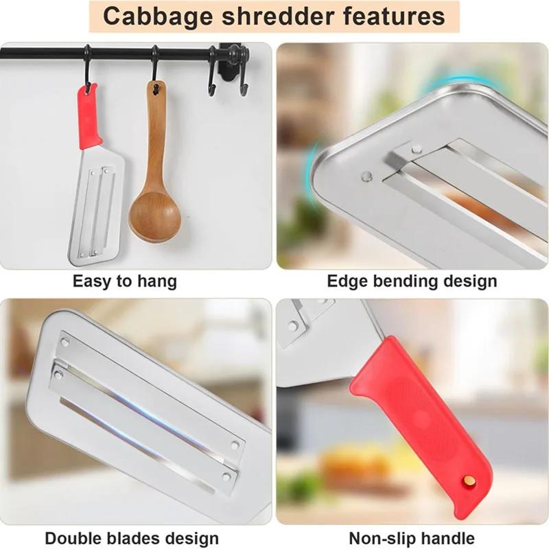2 ks Multifunkční kráječ zeleniny Dvouvrstvý kráječ zelí Strouhač Nůž Škrabka na zelí Struhadla na salát Kuchyňské potřeby
