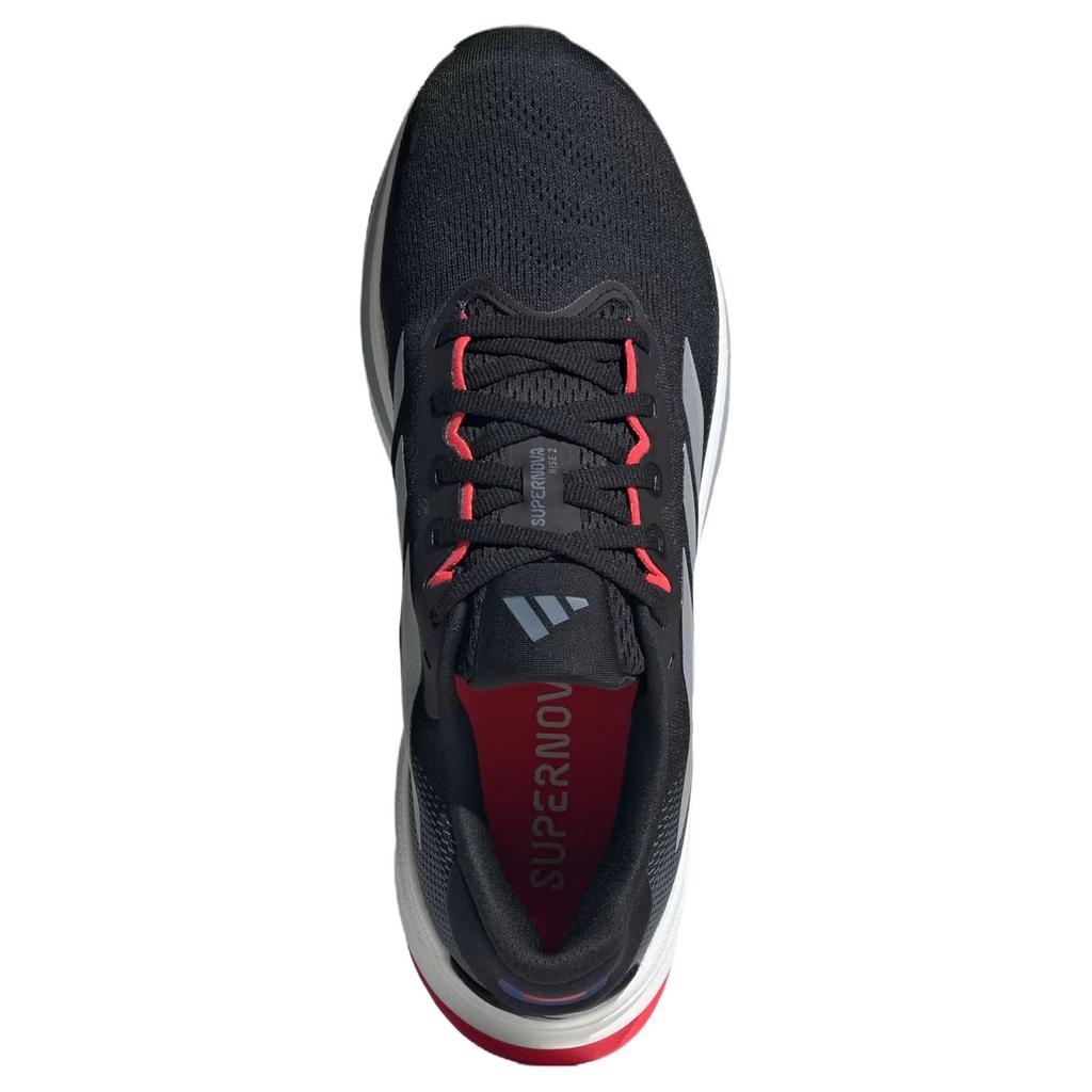 Adidas Supernova Rise 2 Fashionable Comfortable Breathable Lightweight Low-Top Running Shoes Men Sneakers Black JQ7699
