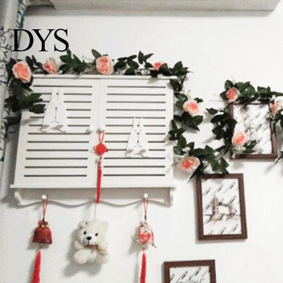 Fake Flower Simulation Eco-friendly Anti-fade 7 Colors Artificial Rose Vine for Household