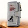 Women's Long Wolf Pattern Wallet 1 Piece Multifunctional Portable Snap Button Coin Purse Practical Daily Storage Wallet Perfect Birthday Gift for Cat