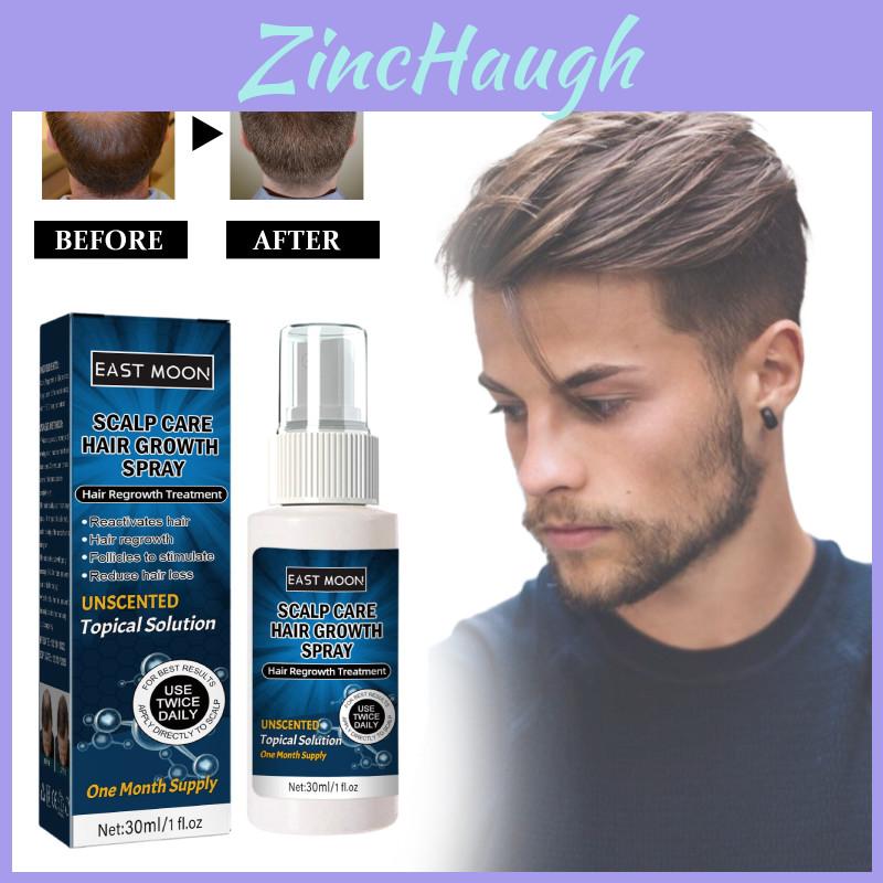 East Moon Men's Hair Growth Spray For Thicker Hairline And Prevents Hair Loss