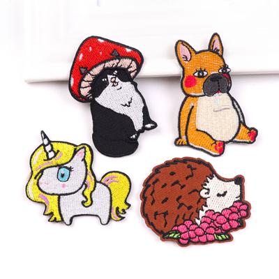 4 unids/pack parche bordado Fusible parches para planchar para ropa parches termoadhesivos para chaquetas Jeans mochila parche para coser planchable