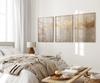 Neutral Gold Foil Abstract Canvas Wall Art – Textured Minimalist Prints for Elegant Modern Home Decor, Ideal Art Lover Gifts