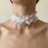 Love Heart Lolita Choker Y2K Cosplay Necklace Sweet Lace Necklace  Anime Role Play