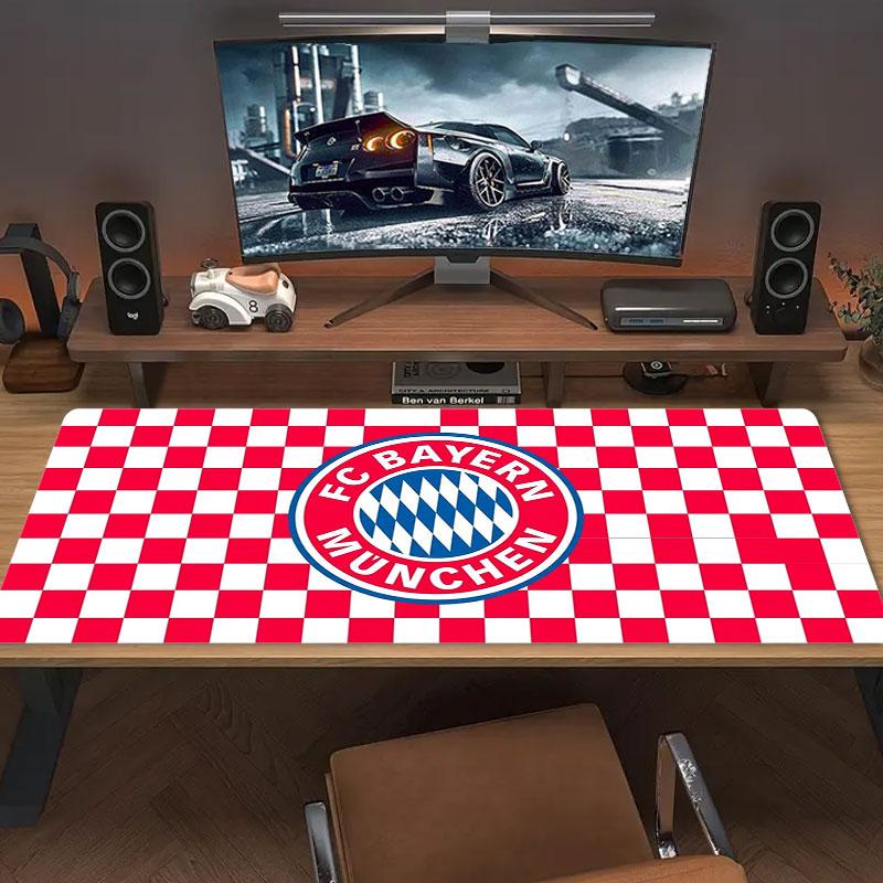 FC Bayern Munchen Large Size Mouse Pad Large Gaming Table Cushion Non-slip Laptop Tablet Big Mousepad XXL Mat Mini PC Playmat With Lock edge