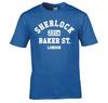 Sherlock Holmes 221b Baker St London T Shirt New