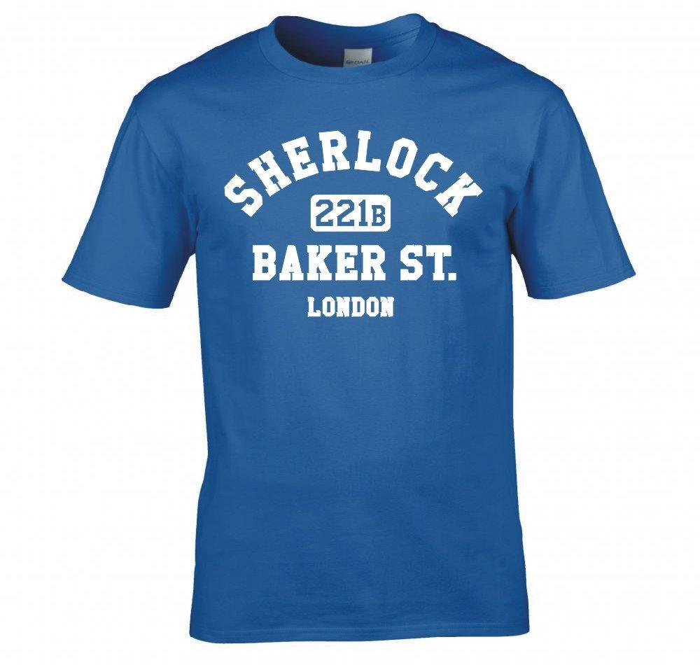 Sherlock Holmes 221b Baker St London T Shirt New