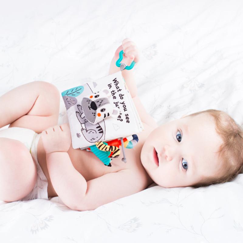 Baby Colored Enlightenment Early Education Three-Dimensional Tear Cannot Be Torn Apart Puzzle Paper Cloth Book Toy