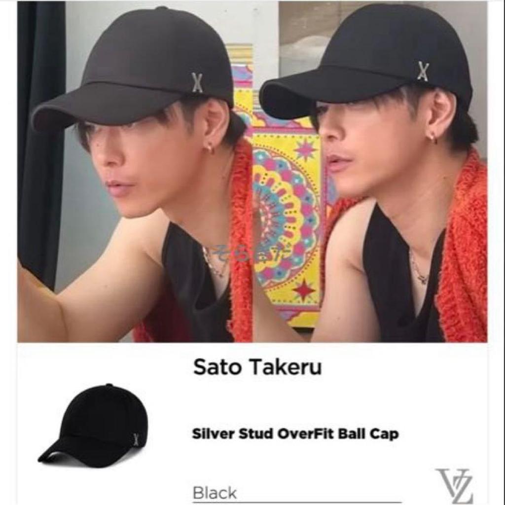 [USED] VARZAR 639 Authentic Bazar Black Cap with Silver Studs